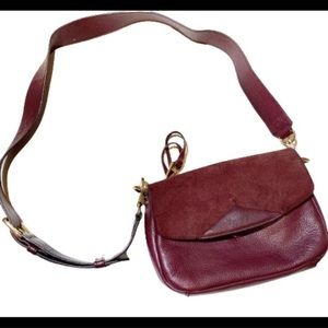 Aimee Kestenberg Burgundy flap bag